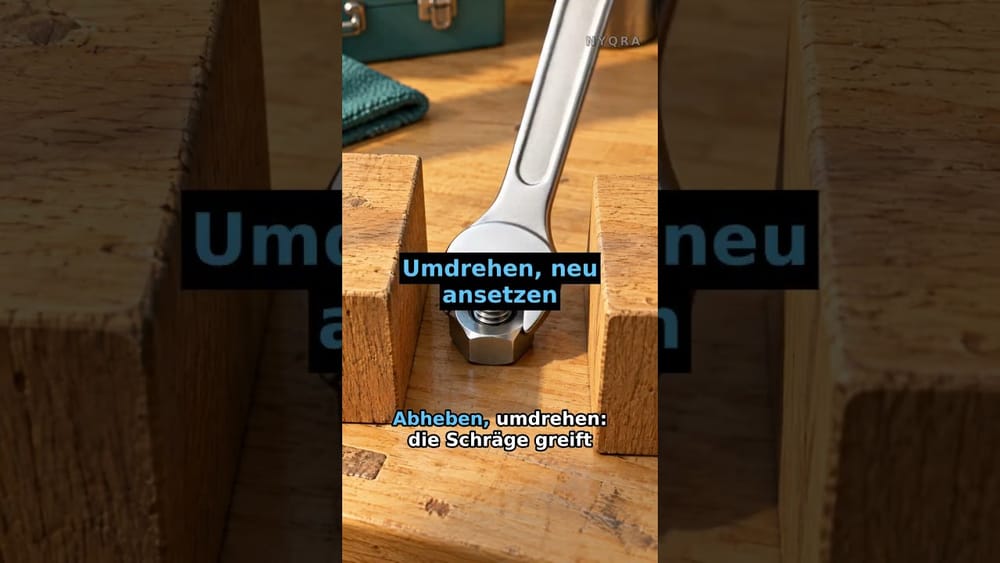 Warum ist der Maulschlüssel vorne schräg? 🔧