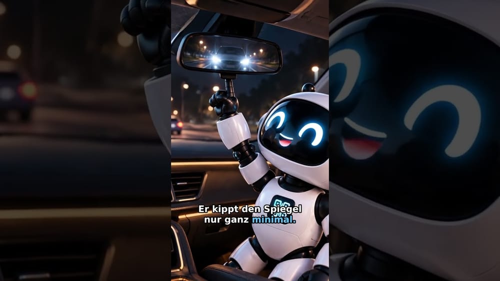 Dieser kleine Hebel am Rückspiegel rettet dich nachts vor Blendung 🚗