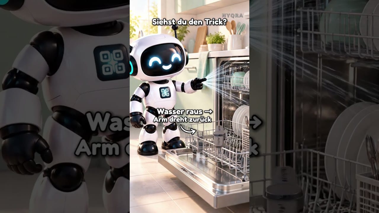 Warum sind die Löcher im Spülmaschinenarm schräg? 💧